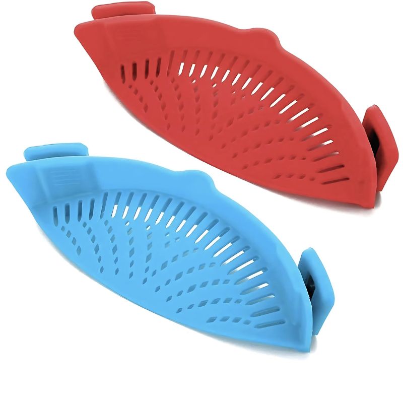 silicone clip on strainer