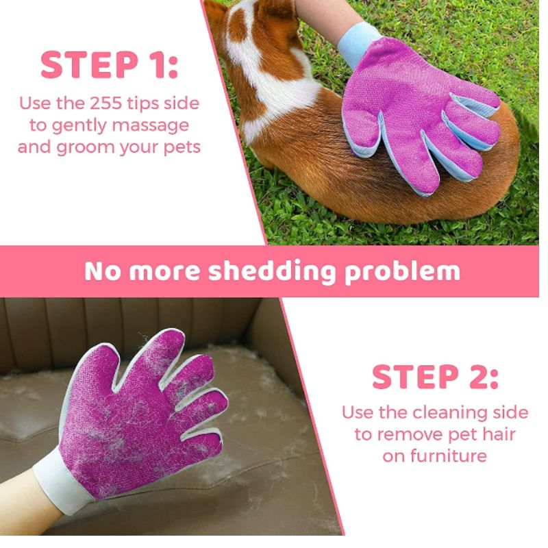 Effortless Grooming & Shedding Control-Tangle-Free & Easy Clean