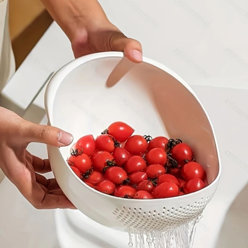 Quick-Drain Stainless Steel Mesh Strainer – Fast, Easy Kitchen Use