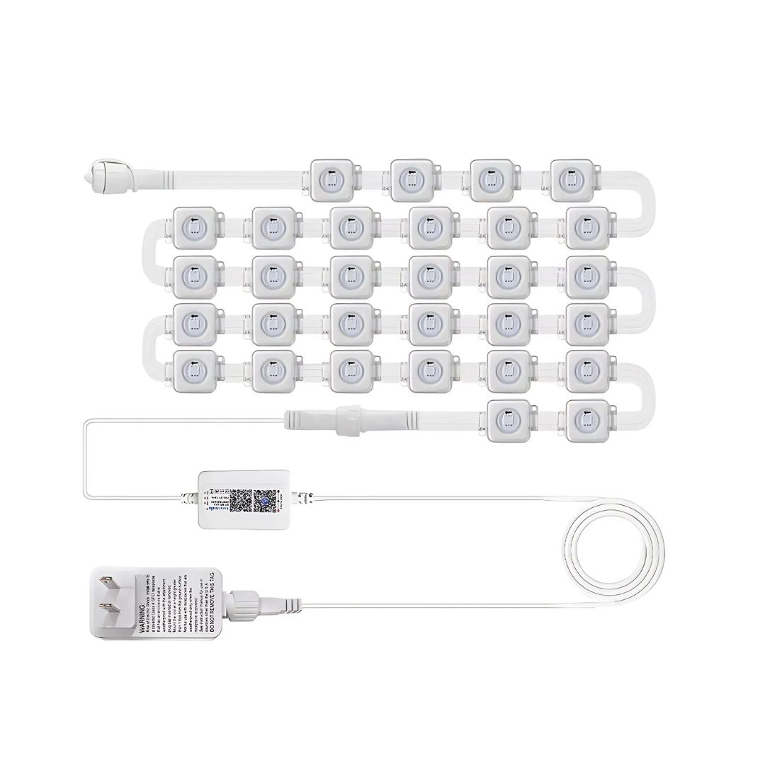 Eaves LED Outdoor Lights 45M – RGB Smart Strip with App Control