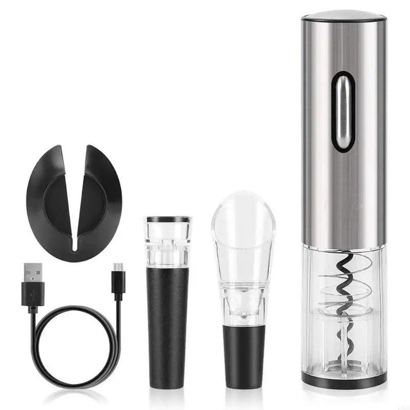 wine opener with vacuum stopper