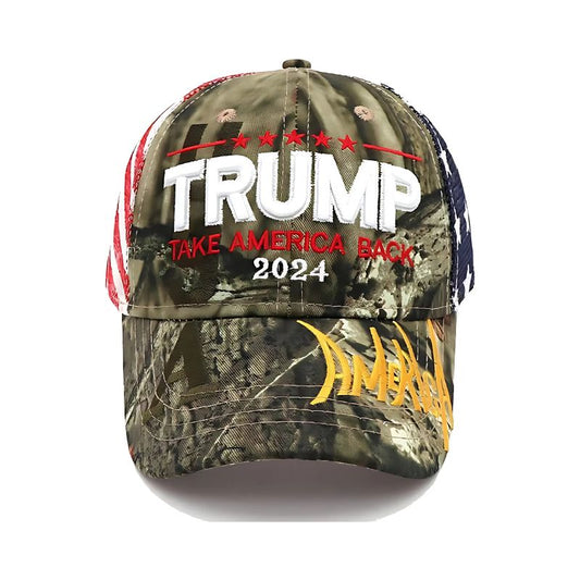 Trump 2024 Hat – MAGA Cap with USA Flag