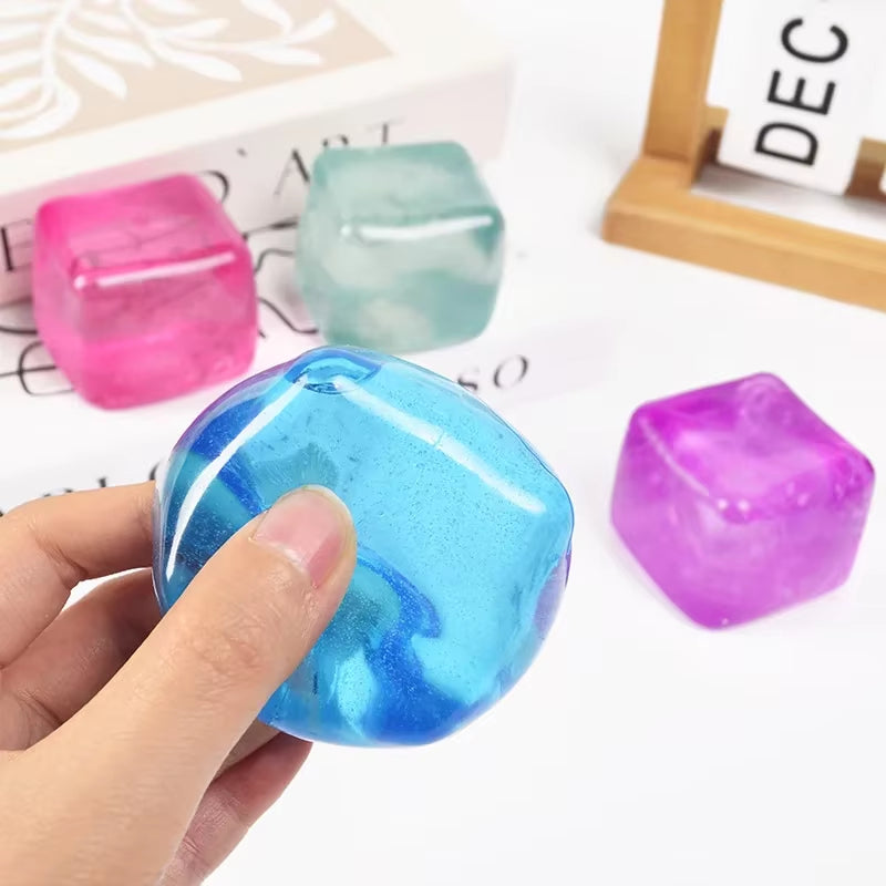 Tiktok Hot Sale Schylling Needoh Nice Cube Best-Selling Sensory Toy with a Super Solid Squish Always Returns to Its Square Shape