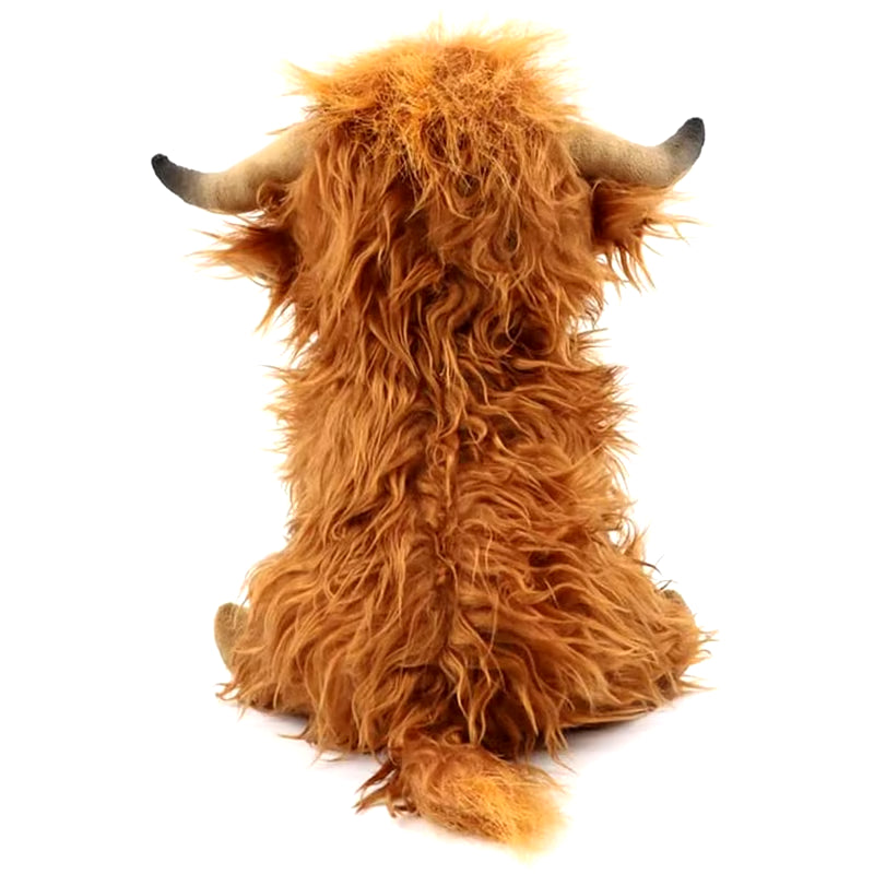 Simulation Highland Cow Plush Animal Doll Soft Stuffed Highland Cow Plush Toy Kawaii Kids Baby Gift Toy Home Room Decor