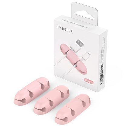 Cord Holders for Desk – 4-Slot Cable Organizer Clips (3-Pack)
