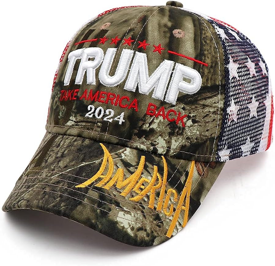 Trump 2024 Hat, Donald Trump 2024 Cap Take America Back MAGA USA Embroidery Adjustable Baseball Cap