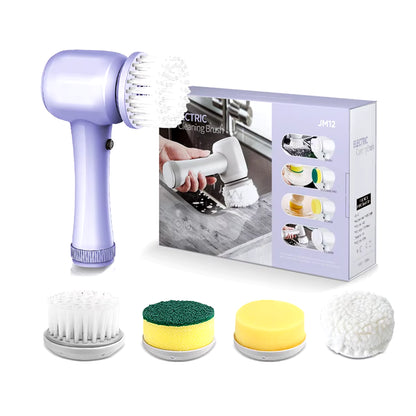 Small Rechargeable Spin Scrubber Kitchen Sink Dish 3 in 1 Multifunctional Handheld Electric Cleaning Brush