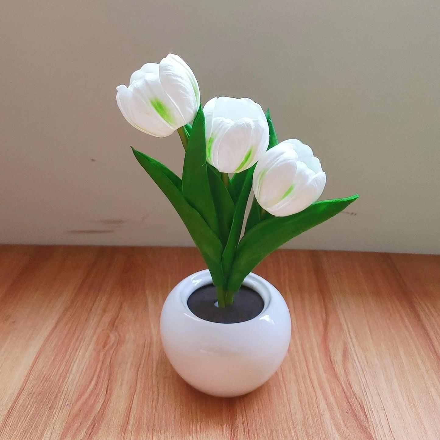 Tulip Night Light Home Decorative Flower LED Lamp Battery Power Dormitory Decor Lamp for Bedroom Bedside Tulip Sleep Light