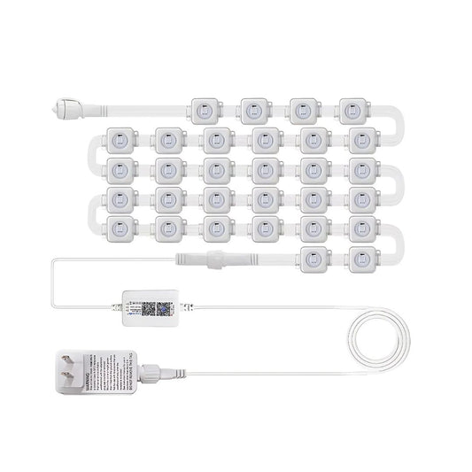 Eaves LED Outdoor Lights 45M – RGB Smart Strip with App Control