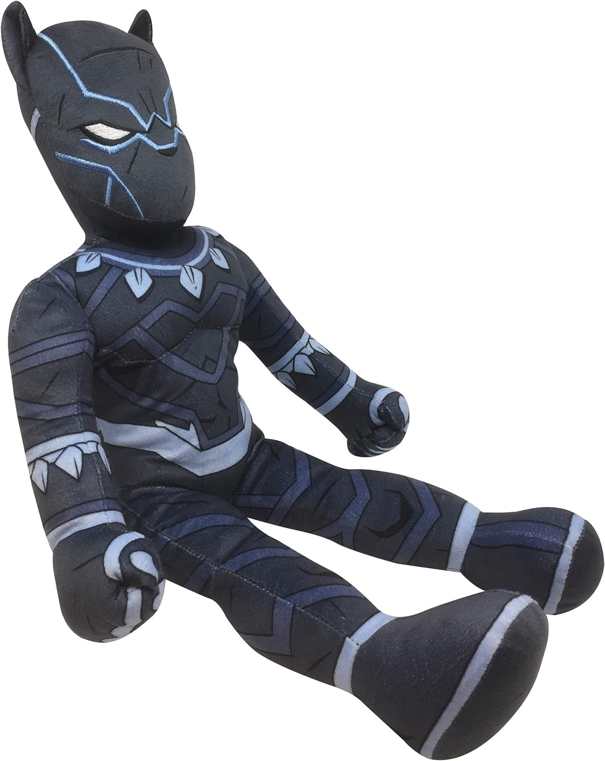 Marvel Super Hero Adventures Toddler Black Panther Plush Stuffed Pillow Buddy - Super Soft Polyester Microfiber, 22 Inch (Official Marvel Product)