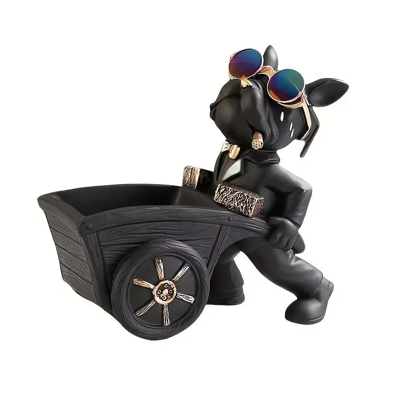 bulldog tray sculpture